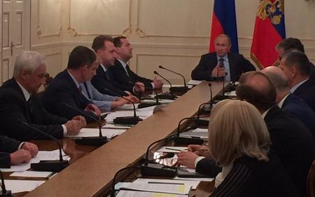Путин ведет совещание с правительством. Фото: Дмитрий Смирнов @dimsmirnov175